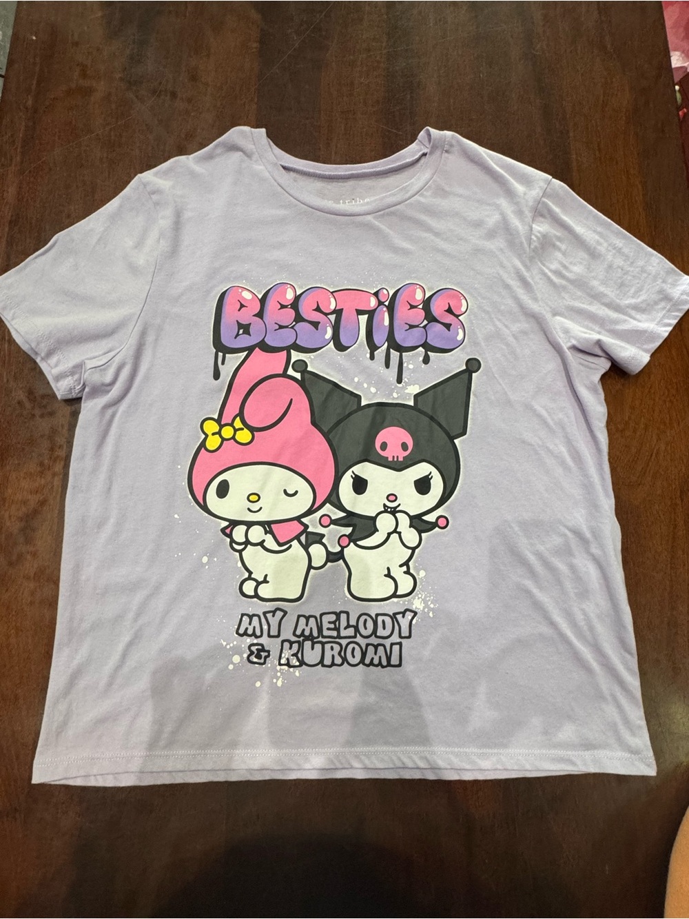 Love Tribe Lavender My Melody & Kuromi Graphic Tee